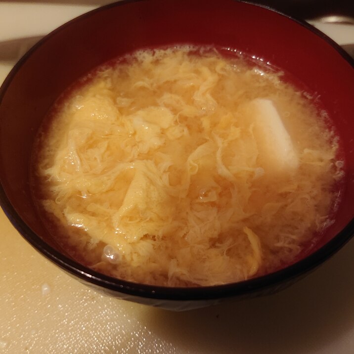 卵豆腐の味噌汁